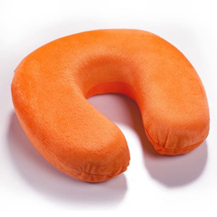 Oreiller de Voyage à Mémoire de Forme en U - Orange