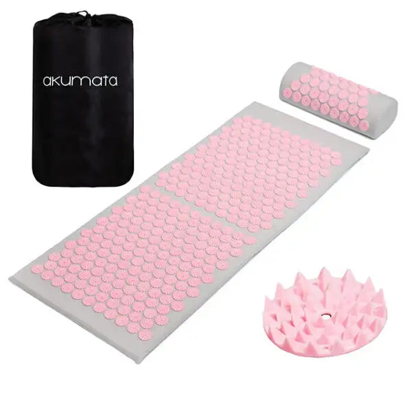 Tapis Acupression XL Akumata Soft - Gris - Rose