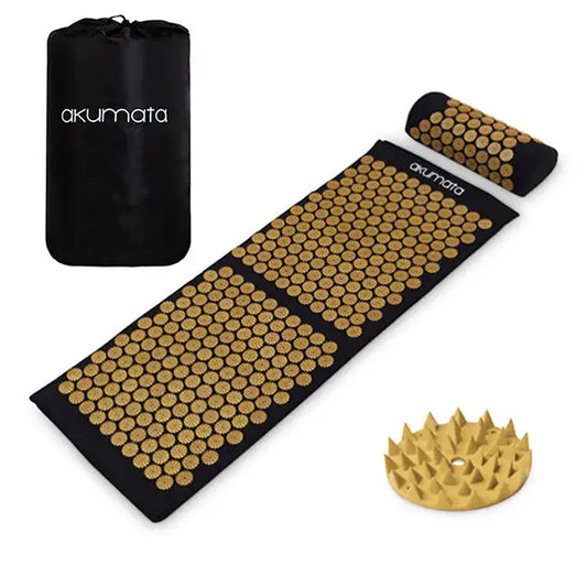 Tapis Acupression XL Akumata Soft - Noir - Or
