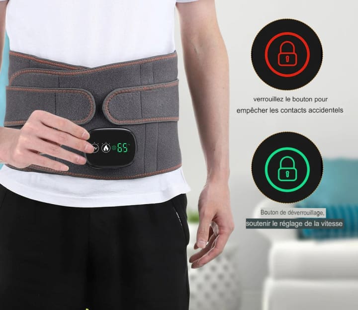 Ceinture Lombaire Chauffante Médicale - fonction verrouillage