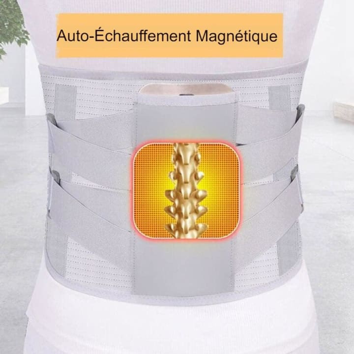 Ceinture Orthopédique de Maintien Lombaire Chauffante et Magnétique grâce à la tourmaline