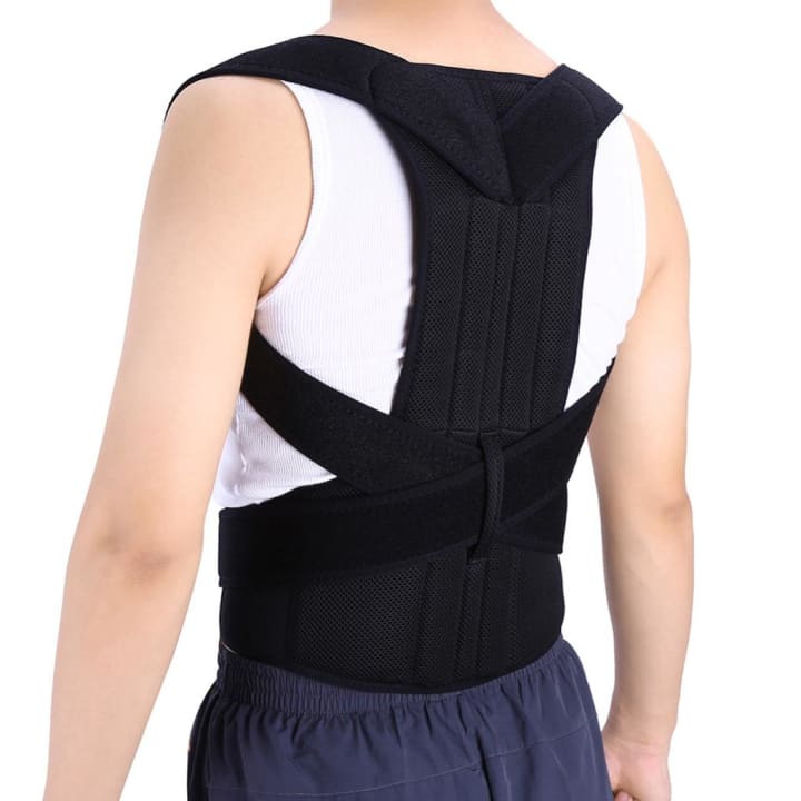 Correcteur de Posture Redresse Dos avec Ceinture Lombaire - vue arrière