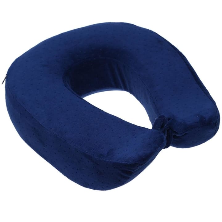 Coussin Cervical de Voyage Ergonomique en U - Vue du dessous