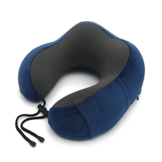 Coussin de Voyage à Mémoire de Forme - Bleu