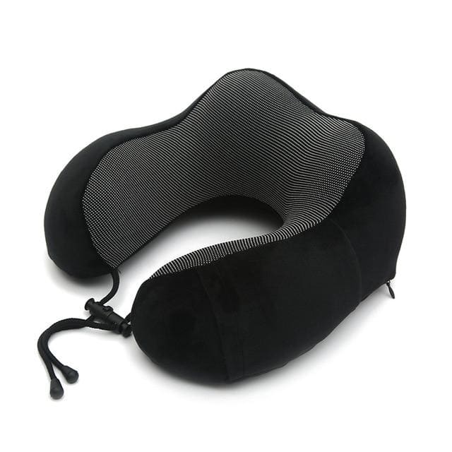 Coussin de Voyage à Mémoire de Forme - Noir