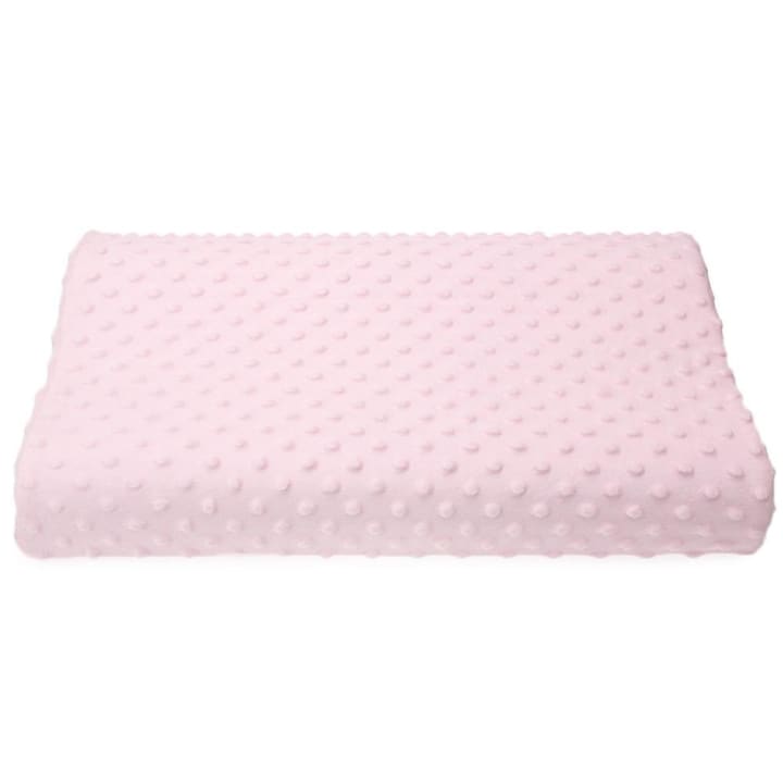 Oreiller à mémoire de forme pour cervicales - rose