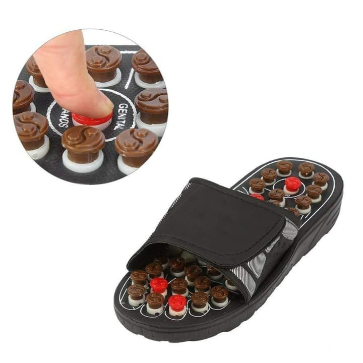 Sandales de massage et ses point d'acupression - Chausson massage pied
