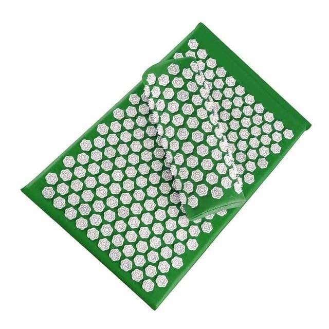 Tapis fleur de lotus anti douleurs - Vert - Tapis d'acupression