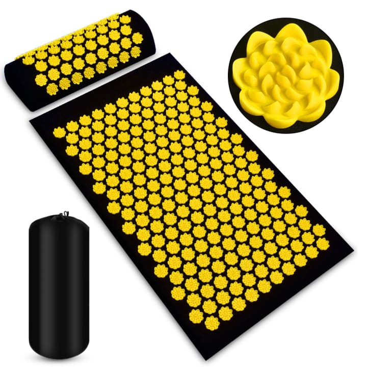 Tapis Picot - Noir et Jaune