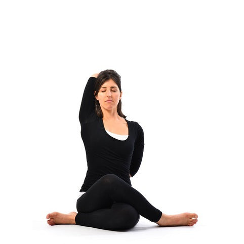 Posture de yoga pour soulager la douleur cervicale