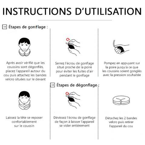 Instruction utilisation Minerve Gonflable de Traction Cervicale
