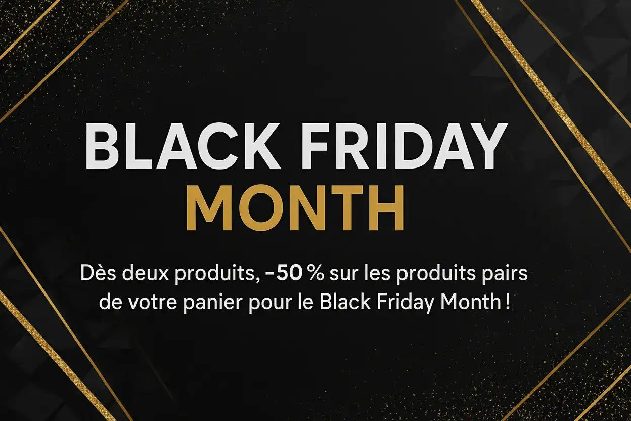 Bannière Black Friday Month -50 %