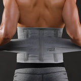 Ceinture lombaire sport portée par homme musclé vu de dos