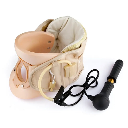 Collier Cervicale Gonflable Semi-Rigide avec pompe de gonflage