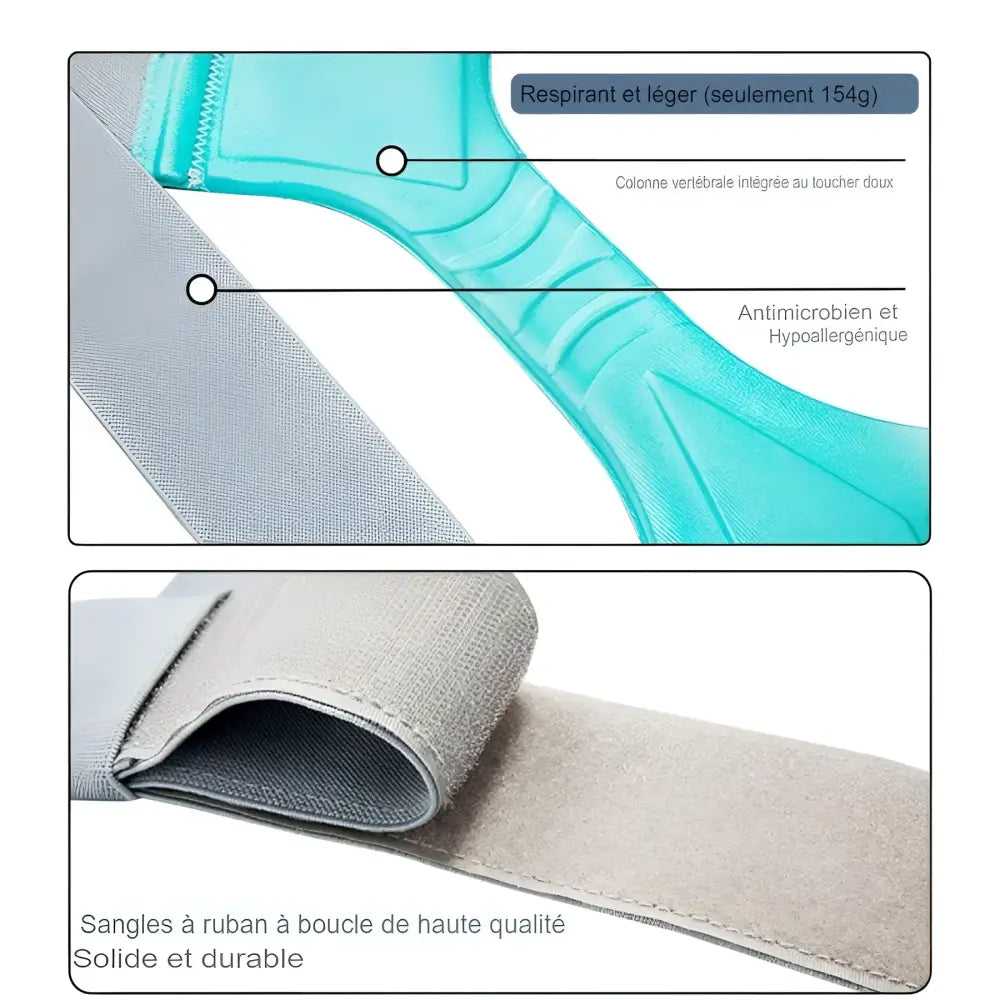 Correcteur de Posture Femme Homme et Enfant - Détails conception