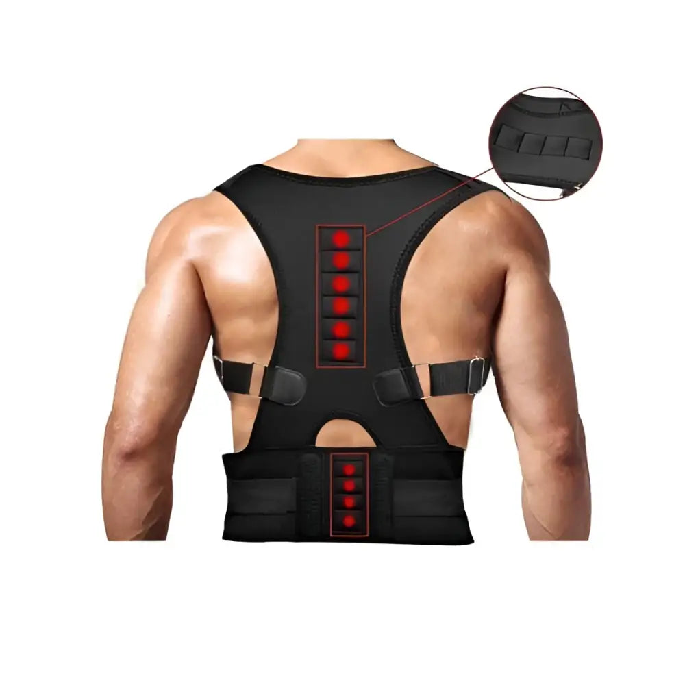 Correcteur de Posture Magnétique sur homme vu de dos