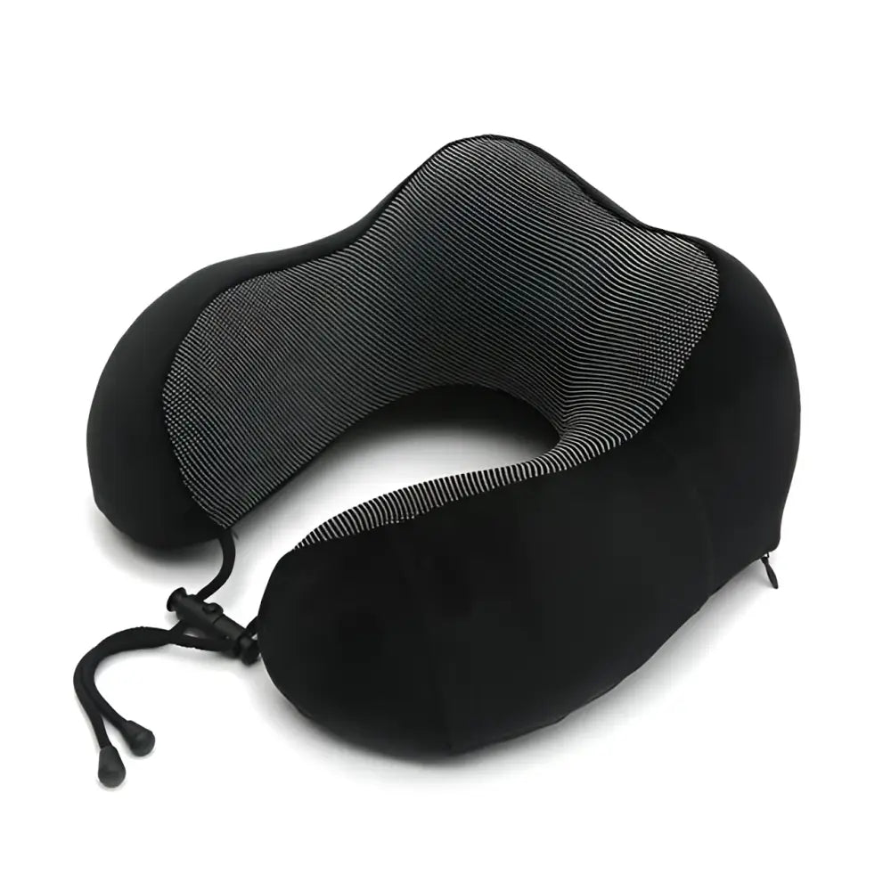 Coussin de Voyage à Mémoire de Forme - Noir