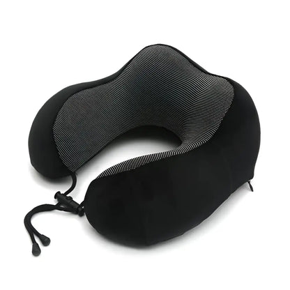 Coussin de Voyage à Mémoire de Forme - Noir
