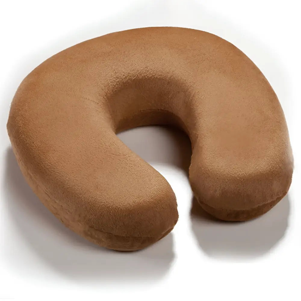 Oreiller de Voyage à Mémoire de Forme en U - Café