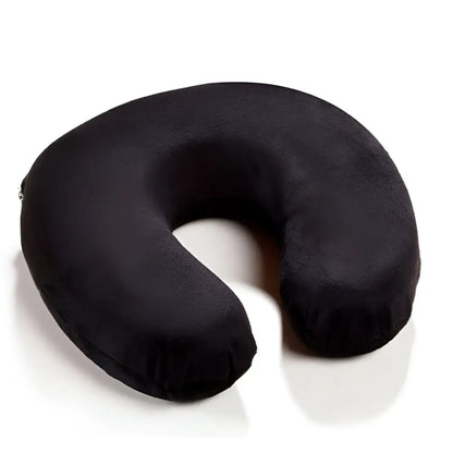 Oreiller de Voyage à Mémoire de Forme en U - Noir