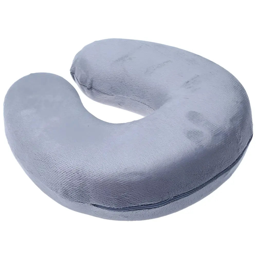 Oreiller de Voyage à Mémoire de Forme - Gris - Vue arrière