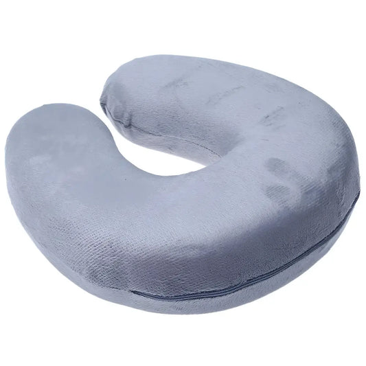 Oreiller de Voyage à Mémoire de Forme - Gris - Vue arrière