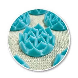 Détails des pics en fleur de lotus d'un tapis d'acupression