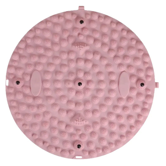 Tapis d’Acupression pour les Pieds de Réflexologie Plantaire Magnétique - Rose