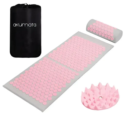 Tapis Acupression XL Akumata Soft -  Gris - Rose
