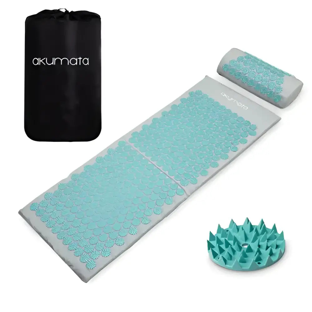 Tapis Acupression XL Akumata Soft - Gris - Turquoise