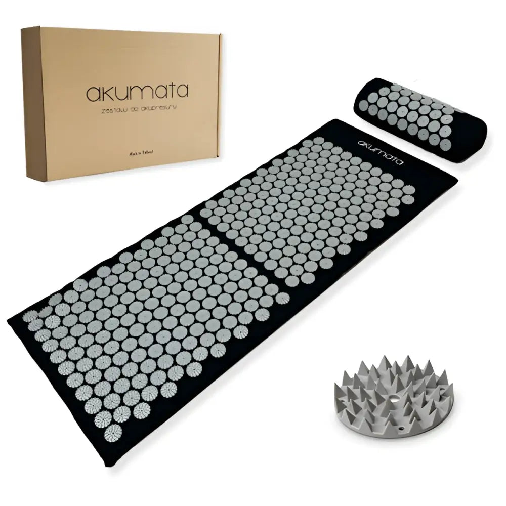Tapis d’Acupression XL Akumata Soft - Noir - Gris