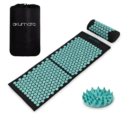 Tapis Acupression XL Akumata Soft - Noir - Turquoise