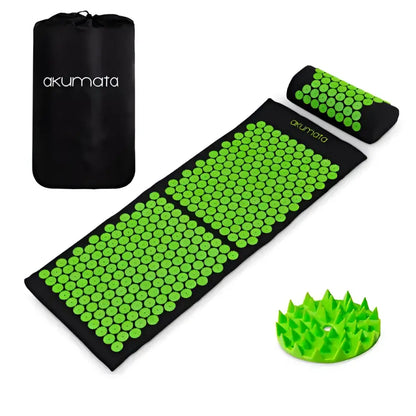 Tapis Acupression XL Akumata Soft - Noir - Vert
