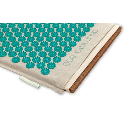 Tapis de Fleur Dos Akumata Eco en fibre de coco et lin