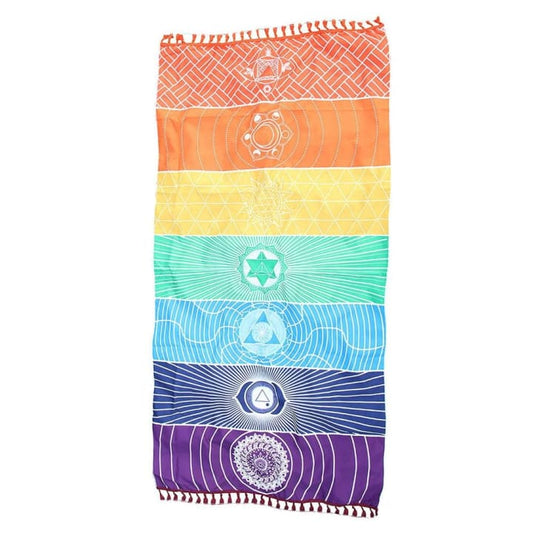 Tapis de sol motif Mandala 7 Chakras