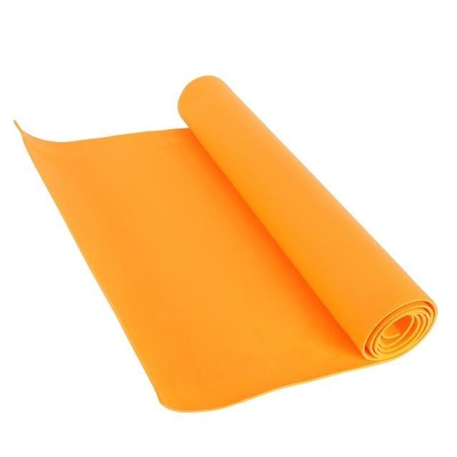 Tapis de yoga de voyage et fitness 4mm - Orange