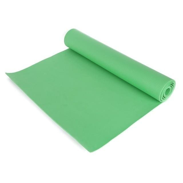 Tapis de yoga de voyage et fitness 4mm - Vert